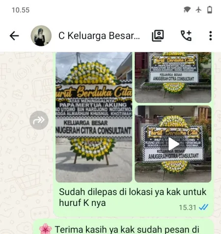 Pengiriman Papan Bunga Duka Tpu Depok